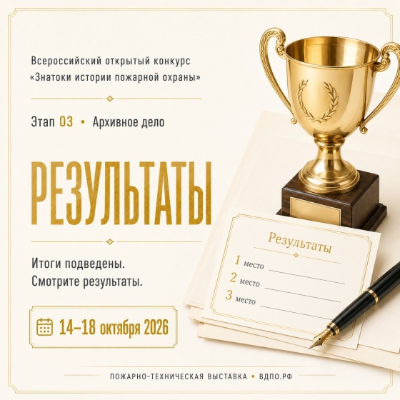 Результаты онлайн-квеста «Знатоки истории пожарной охраны. Отборочный этап №3» (сезон 2026/2027)