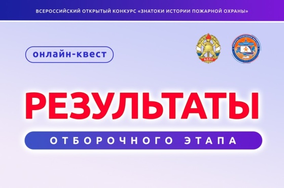 Результаты онлайн-квеста «Знатоки истории пожарной охраны. Отборочный этап №1»